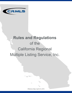 MLS Rules and Regulations