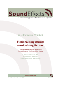A. Elisabeth Reichel Fictionalising music