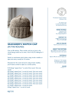 seafarer`s watch cap (in the round)