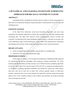 a dynamical and load-balanced flow scheduling