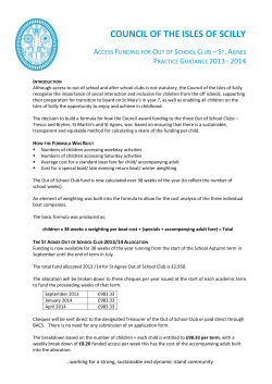 St. Agnes Guidance - Council of the ISLES OF SCILLY