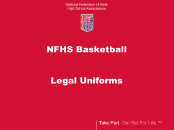 2014-15 NFHS Baskeball Uniform Presentation