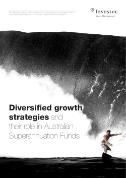 Diversified growth strategies and their role in Australian
