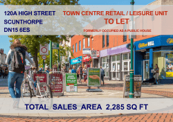 TO LET TOTAL SALES AREA 2,285 SQ FT