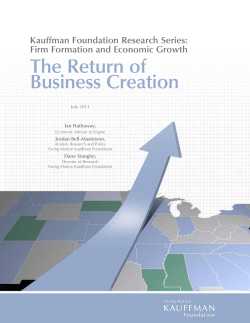 The Return of Business Creation