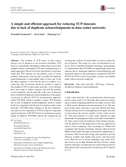 A simple and efficient approach for reducing TCP timeouts due to