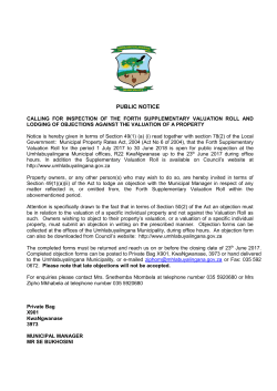 public notice - Umhlabuyalingana Local Municipality