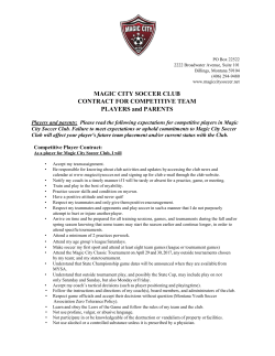 Competitive Player Contract