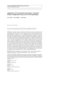 Applications of Non-monotonic Reasoning to