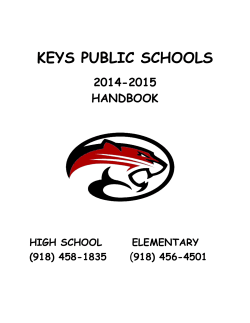 keys public schools 2014-2015 handbook high school elementary