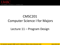 PowerPoint - UMBC CSEE