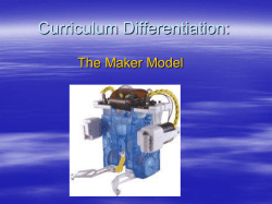 Curriculum Differentiation