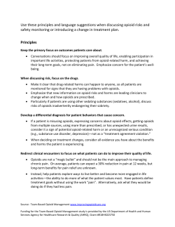 Team-based Opioid Management