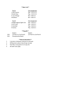 Pool A First Assignment 1 Iowa Icemen Play