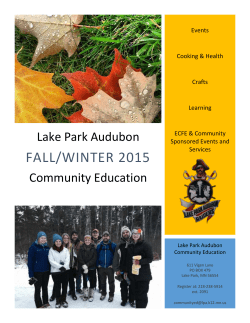 Community Education - Lake Park Audubon Schools