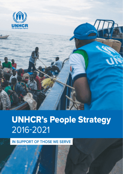 UNHCR`s People Strategy 2016-2021