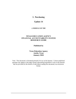 3. Purchasing - Texas Education Agency