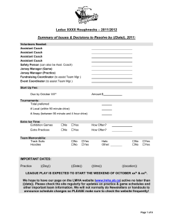 Parent Meeting Template