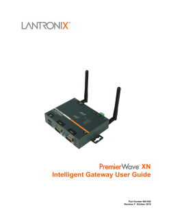 PremierWave XN Intelligent Gateway User Guide