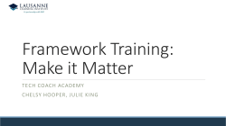 Framework Training Presentation