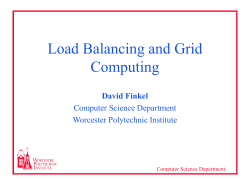 Load Balancing, Beowulf, and Grid Computing