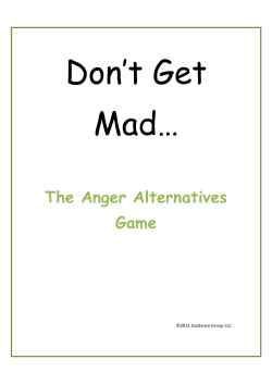The Anger Alternatives Game