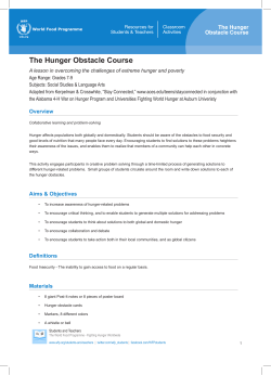 The Hunger Obstacle Course