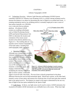 (5) Return Type. Early versions of airborne LiDAR systems were