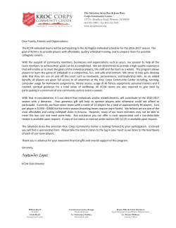KCVA Sponsorship Letter
