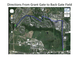 Directions From Grant Gate to Back Gate Field