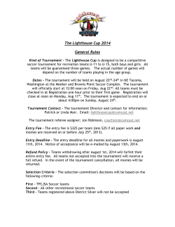 General Rules - Norpoint Soccer Club