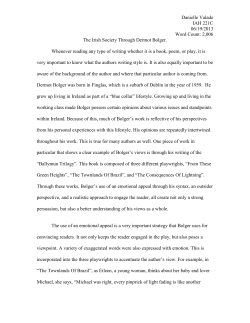 Danielle Valade Essay