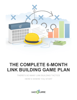 the complete 6-month link building game plan