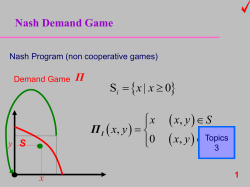 8 Nash Demand Game