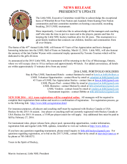 2016 Little Native Hockey Tournament