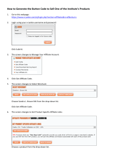 How to Generate the Button Code to Sell One of the Institute`s Products