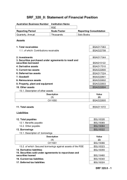 SRF_320_0: Statement of Financial Position