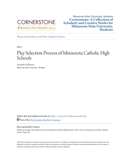 Play Selection Process of Minnesota Catholic High