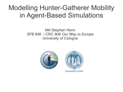 How mobility is modelled in agent