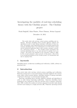 Investigating the usability of real-time scheduling theory with the