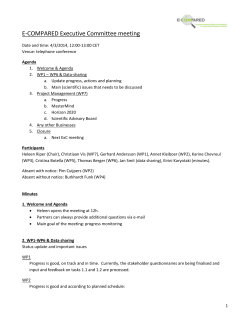 Executive Committee meeting 2 (4-3-2014) &ndash; Minutes - E