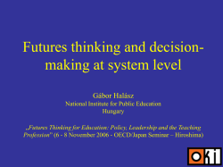 Futures Thinking for Education