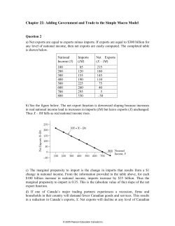 Chapter 22: Adding Government and Trade to the Simple Macro Model