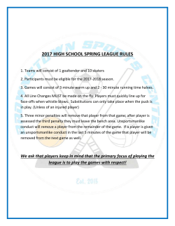 2017 high school spring league rules