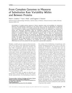 From Complete Genomes to Measures of Substitution Rate