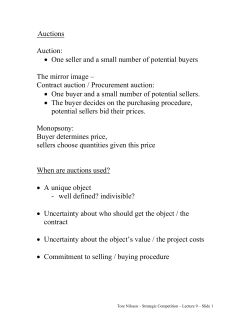 Auctions