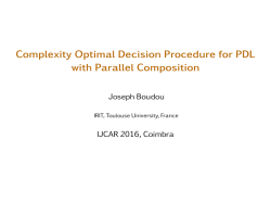 Optimal Decision Procedure for a Propositional Dynamic Logic with