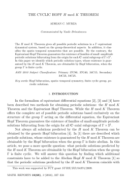THE CYCLIC HOPF H mod K THEOREM