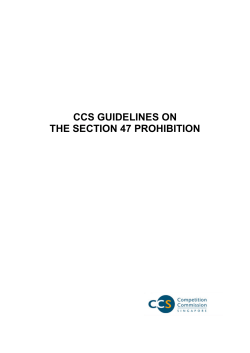 CCS Guidelines on the Section 47 Prohibition