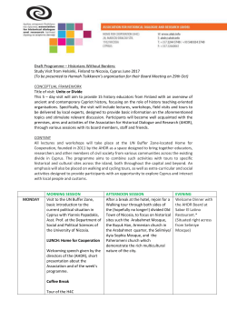 Draft Programme &ndash; Historians Without Borders: Study Visit from